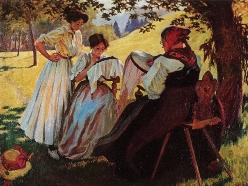 1880-Hans Caspar Ulrich - Ricamatrici